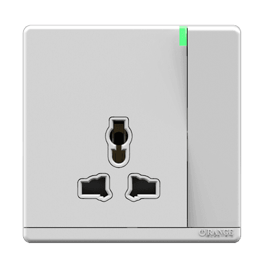 ODESSA 13Amp. 250V Single Multi Switched Socket Outlet with Indicator White