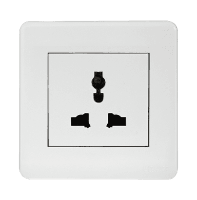 SCINTILLA 13Amp. Single Multi Unswitched Socket Outlet White with White Surround