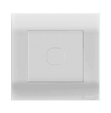 AKOYA Blank Plate with Removable Plug White with White Surround