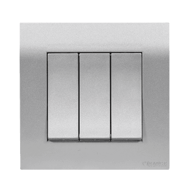 AKOYA 16Amp. 3Gang 2Way Switch S/Matte with S/Matte Surround