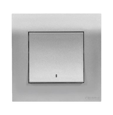 AKOYA 20Amp. Double Pole Switch with Indicator S/Matte with S/Matte Surround
