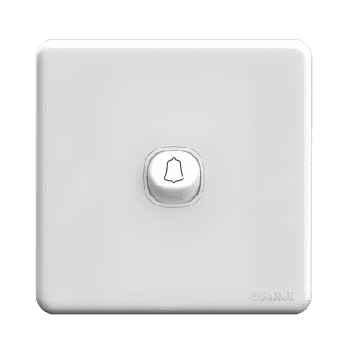 ENIGMA 10Amp. 1Gang 2Way Bell Press Switch Classic White (British Standard)