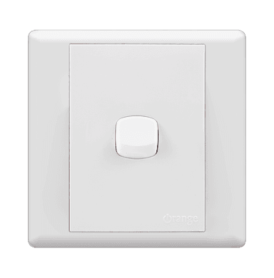 MONACO 10Amp. 1Gang 1Way Switch White with WH/Surround