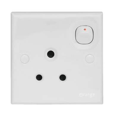 CASABLANCA 5Amp. Single Switched Socket Outlet White