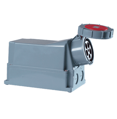 ATLANTIS CEE Series 125Amp. 500V IP67 3P+N+E Wall Mounted Socket 50/60Hz - 7h