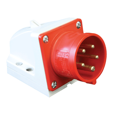 ATLANTIS CEE Series 16Amp. 400V IP44 3P+N+E Wall Mounted Plug 50/60Hz - 6h