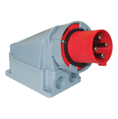 ATLANTIS CEE Series 63Amp. 500V IP67 3P+N+E Wall Mounted Plug 50/60Hz - 7h