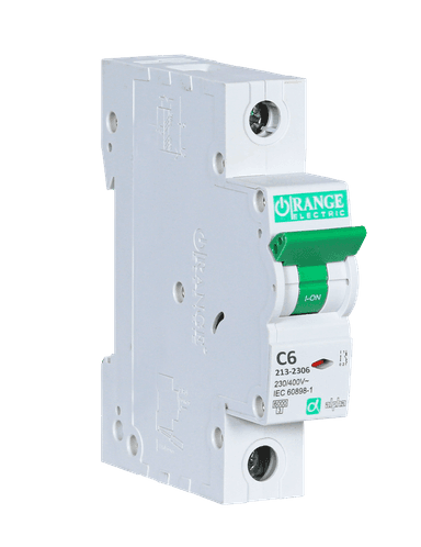 ALPHA 6Amp. 1Pole, Type C, 230/400V, 6kA MCB 