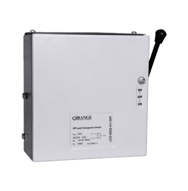 Changeover Switch 32Amp. Side Handle with Enclosue - Off Load