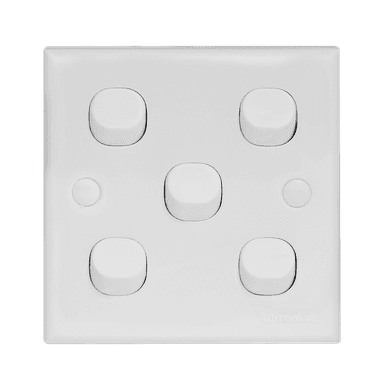 CLASSIC 10Amp. 5Gang 1Way Switch