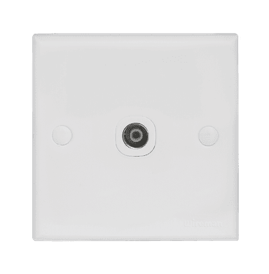 CLASSIC 1Gang TV Co-Axial Outlet (75 Ohm)