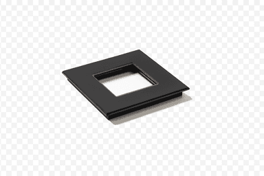 Coverplate Tastu for Niko material 1 module black glass