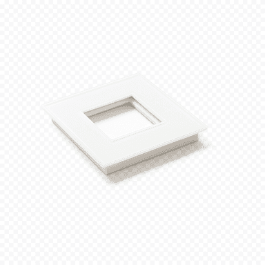 Coverplate Tastu for Niko material 1 module white glass