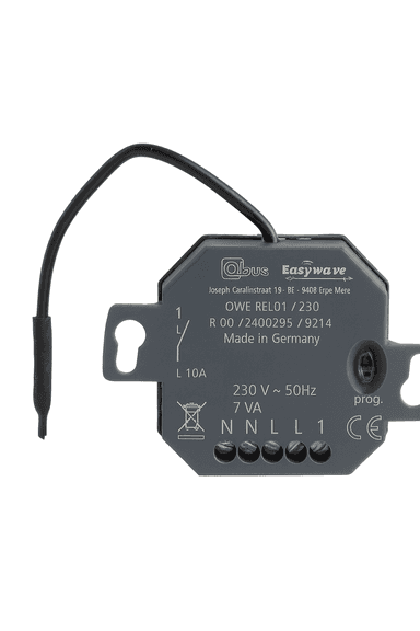 Qbus Wireless Easywave control module for 1 motor with 3 push buttons