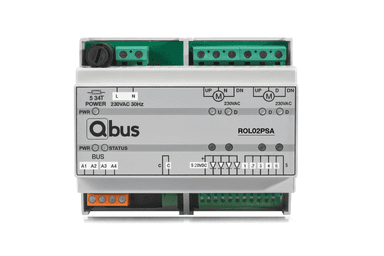 Stand-Alone module for positioning 2 shutters (up/down & slats) with safety contact