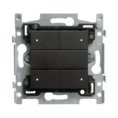 Switch-Thermostat 4 buttons Niko Anthracite 122 series RGB LED