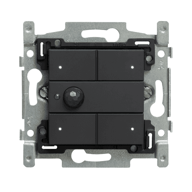 Switch-Thermostat 4 buttons Niko Anthracite 122 series RGB LED