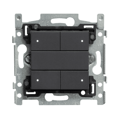 Switch 4 buttons Niko Anthracite 122 series RGB LED
