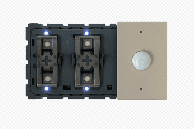 Switch-Thermostat + Motion (Stone) 1 to 4 buttons (3 modules) BTicino Light Now RGB without finishing set