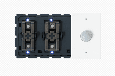 Switch-Thermostat + Motion (White) 1 to 4 buttons (3 modules) BTicino Light Now RGB without finishing set