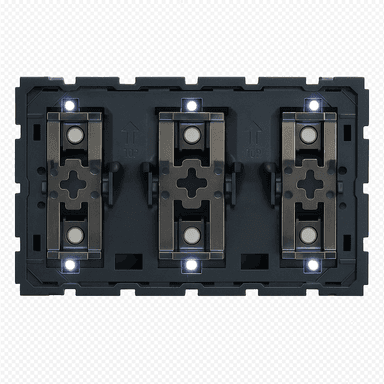 Switch-Thermostat 3 to 6 buttons (3 modules) BTicino Light Now RGB without finishing set